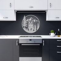 Wild Bear Jungle Metal Artwork - Image 10