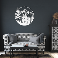 Wild Bear Jungle Metal Artwork - Image 6