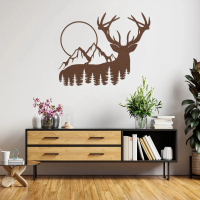 Wilderness Deer Mountain Wall Art - Image 4