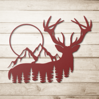 Wilderness Deer Mountain Wall Art - Image 5