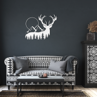 Wilderness Deer Mountain Wall Art - Image 6
