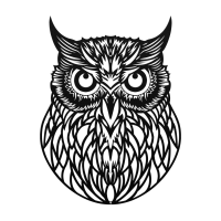 Wise Owl Steel Wall Art