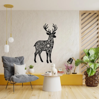 Woodland Deer Mandala Wall Art - Image 2