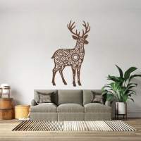 Woodland Deer Mandala Wall Art - Image 7