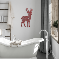 Woodland Deer Mandala Wall Art - Image 4