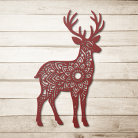 Woodland Deer Mandala Wall Art - Image 5
