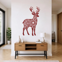 Woodland Deer Mandala Wall Art - Image 6
