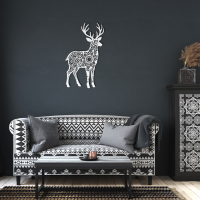 Woodland Deer Mandala Wall Art - Image 6