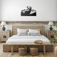 Woodland Deer Mountain Metal Art - Image 3