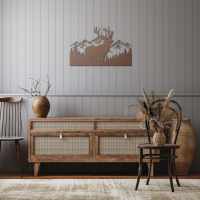 Woodland Deer Mountain Metal Art - Image 8