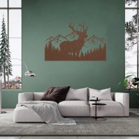 Woodland Deer Mountain Metal Art - Image 4