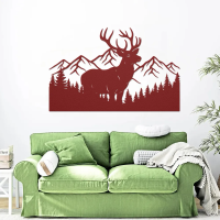 Woodland Deer Mountain Metal Art - Image 5