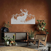 Woodland Deer Mountain Metal Art - Image 6