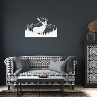 Woodland Deer Mountain Metal Art - Image 6