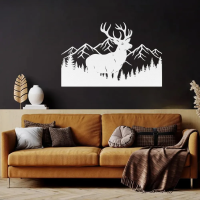 Woodland Deer Mountain Metal Art - Image 7