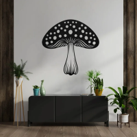 Woodland Mushroom Metal Art