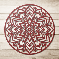 Elegant Round Mandala Metal Wall Art - Image 8