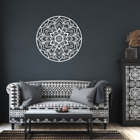 Elegant Round Mandala Metal Wall Art - Image 5