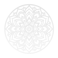 Elegant Round Mandala Metal Wall Art - Image 6